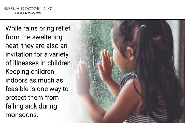 Common Monsoon illnesses That Affect Children and Tips to Prevent Them