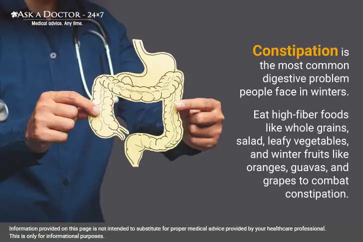 Why is Constipation More Prevalent in Winter and How to Deal With It?
