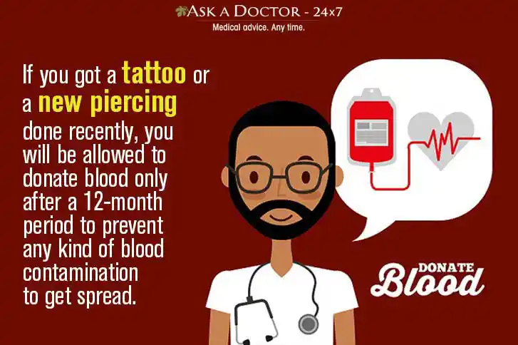 Can You Donate Blood If You Have A Tattoo Health A Z Ask A Doctor 24x7